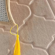 Прочный и мягкий коврик с кисточками для использования как в помещении, так и на улице - роскошный молитвенный коврик с нескользящими свойствами