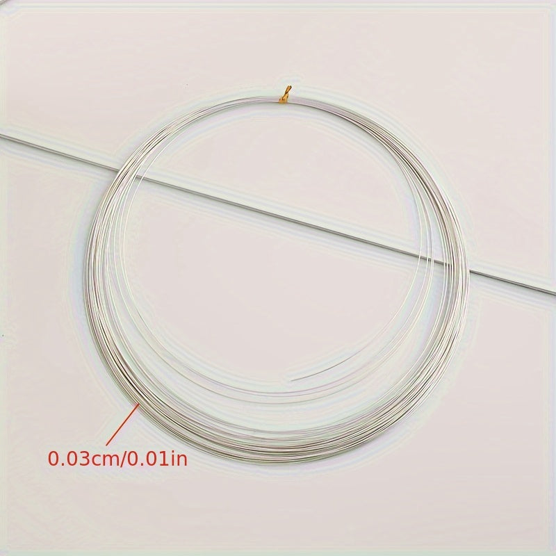925 Silver Jewelry Wire 1m 0.3mm for DIY Bracelets and Necklaces