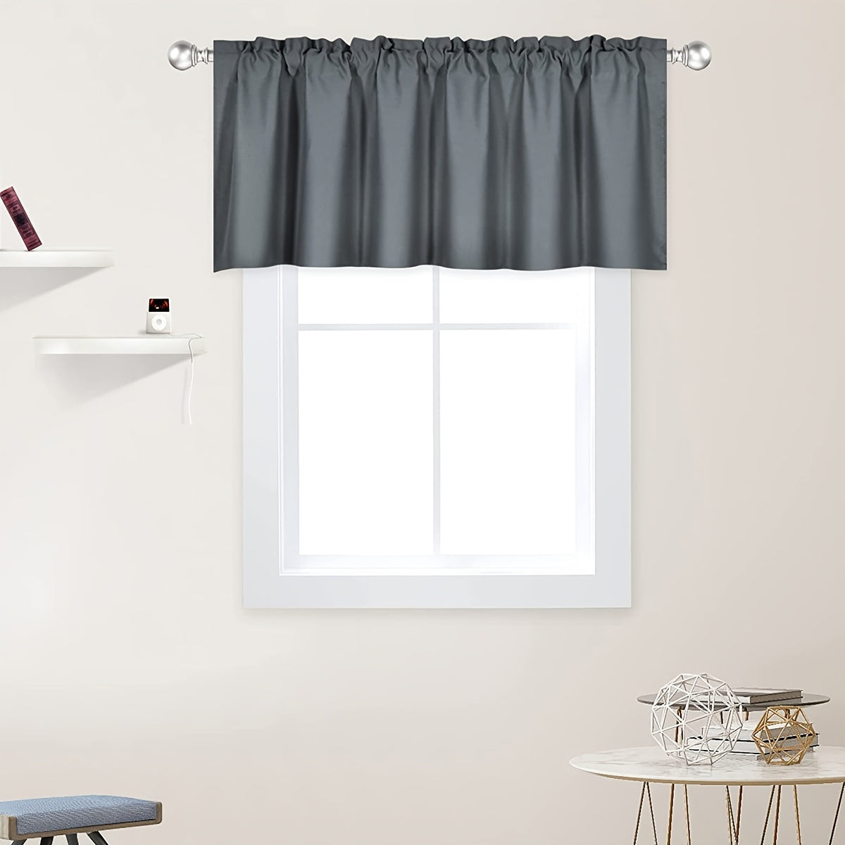 Blackout Curtain Panels for Bedroom and Living Room Black Short Rod Pocket Window Drapes
