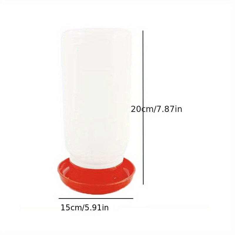 Otomatik parranda suv beruvchi qushlar uchun, tovuqlar, pichoq, quail, plastmassa, qizil va oq