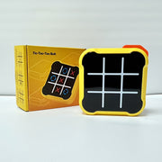 Yellow Portable Tic-Tac-Toe Game for Kids Ages 6+ Travel Family Gatherings