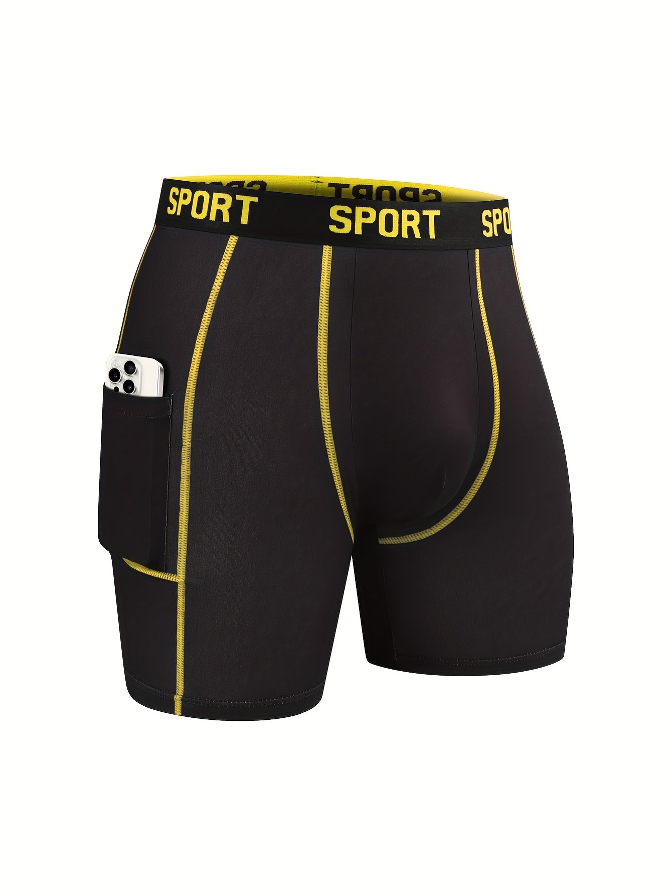 Men's Breathable Stretch Quick-Drying Underwear Set 4 Pack Lightweight Sports Fitness