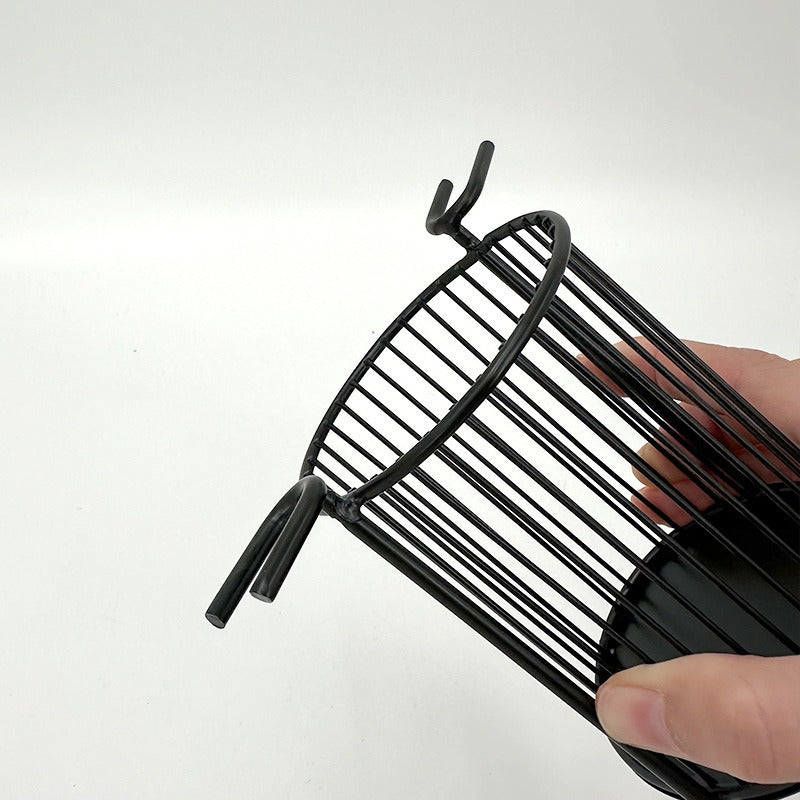 Metall hammom tashkilotchisi, qirqishli tish cho'tkasi, ruchka saqlash uchun kadi