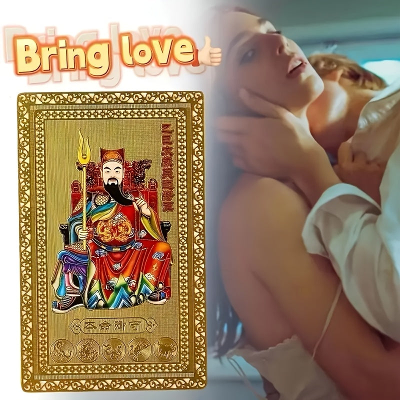 2025 Year of the Dragon Gold Zodiac Charm Card for Phone Decor Gift Room Decor