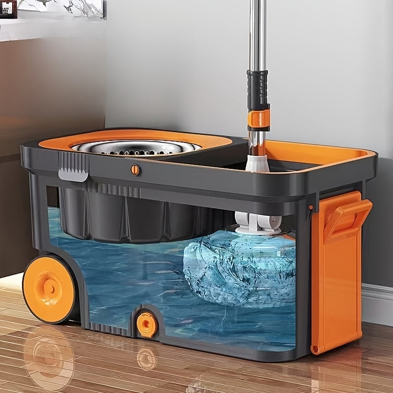 Multi-Functional Spin Mop and Bucket Set for Hardwood and Tile Floors