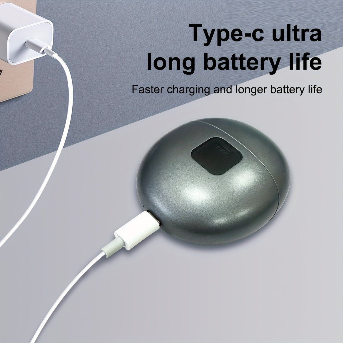 LED chiroq bilan jihozlangan ixcham elektr tirnoq kesgichi, USB orqali zaryadlanadigan, uzoq umr ko'rish uchun 300mAh batareya.