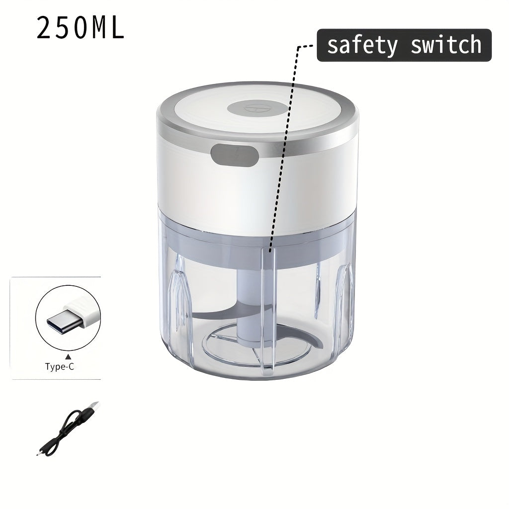 Kabelsiz Mini Ovqat Blenderi 350ml USB Qayta Toʻldiriladigan Elektr Oshxona va Tashqi Foydalanish