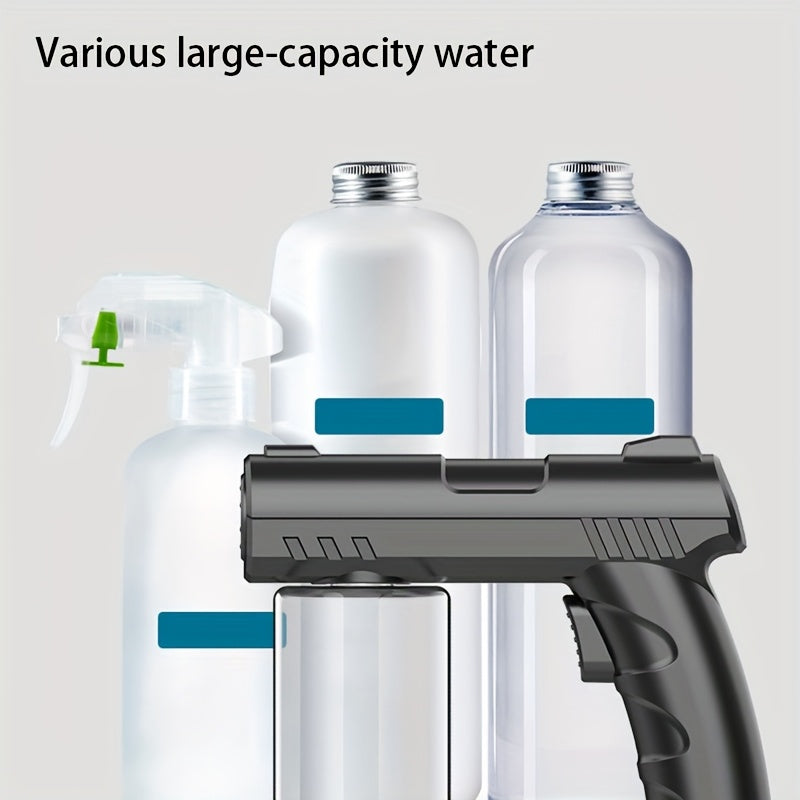 Rechargeable Wireless Spray Gun with Long Spray Distance and Blue Lights for Home Use