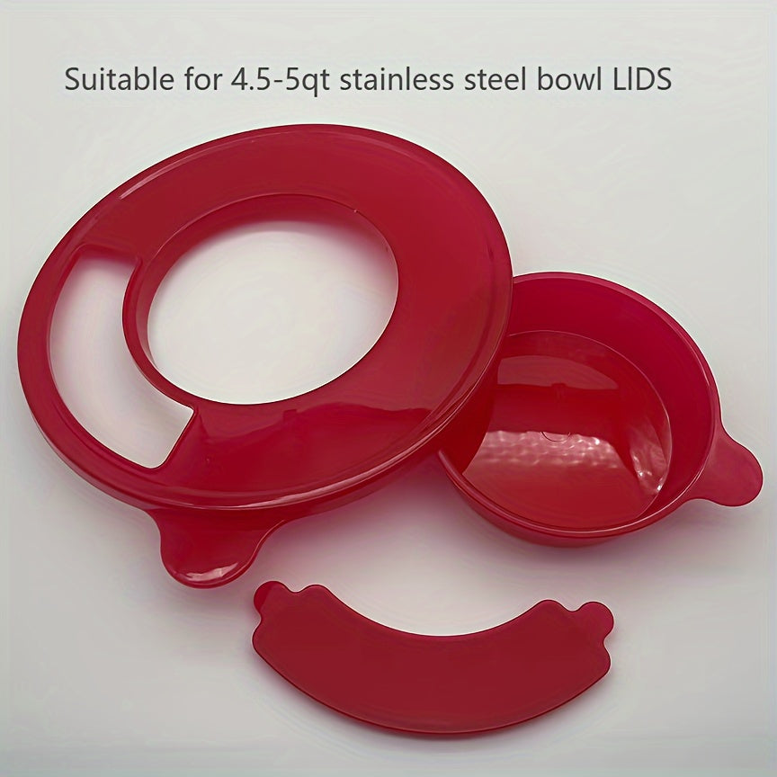 Plastic Bowl Lid for 4.5-5 Qt Kitchen Stand Mixers Spill-Proof Dishwasher Safe