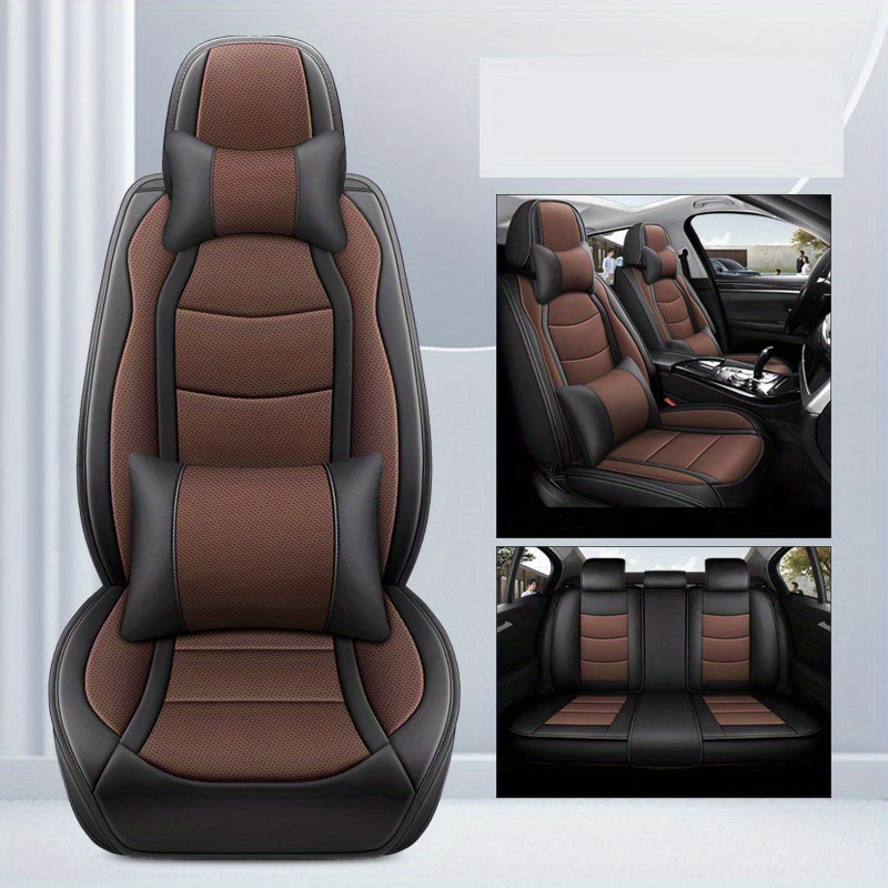 Avtomobil o‘rindiq qopqog‘i, barcha mavsumlar uchun, charm, to‘liq qamrov, beshta o‘rindiq uchun