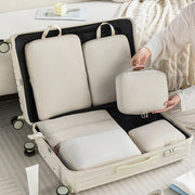 6-Piece Compression Packing Cubes Polyester Luggage Organizer Lightweight Durable