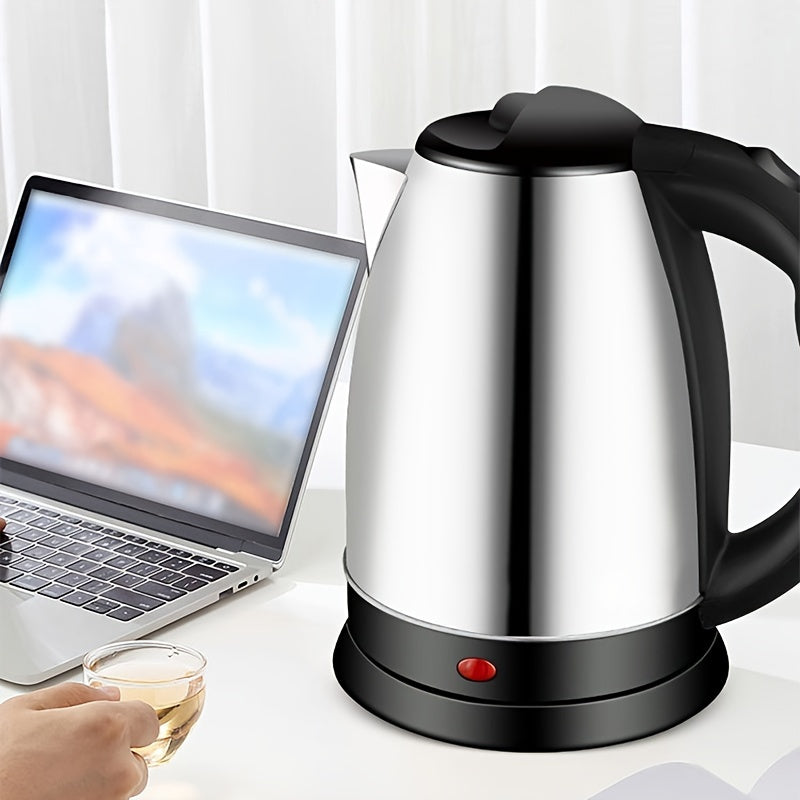 Электрочный чайник из нержавеющей стали 1.8Л 1500Вт Быстрое кипячение Автоматическое отключение Ручка
