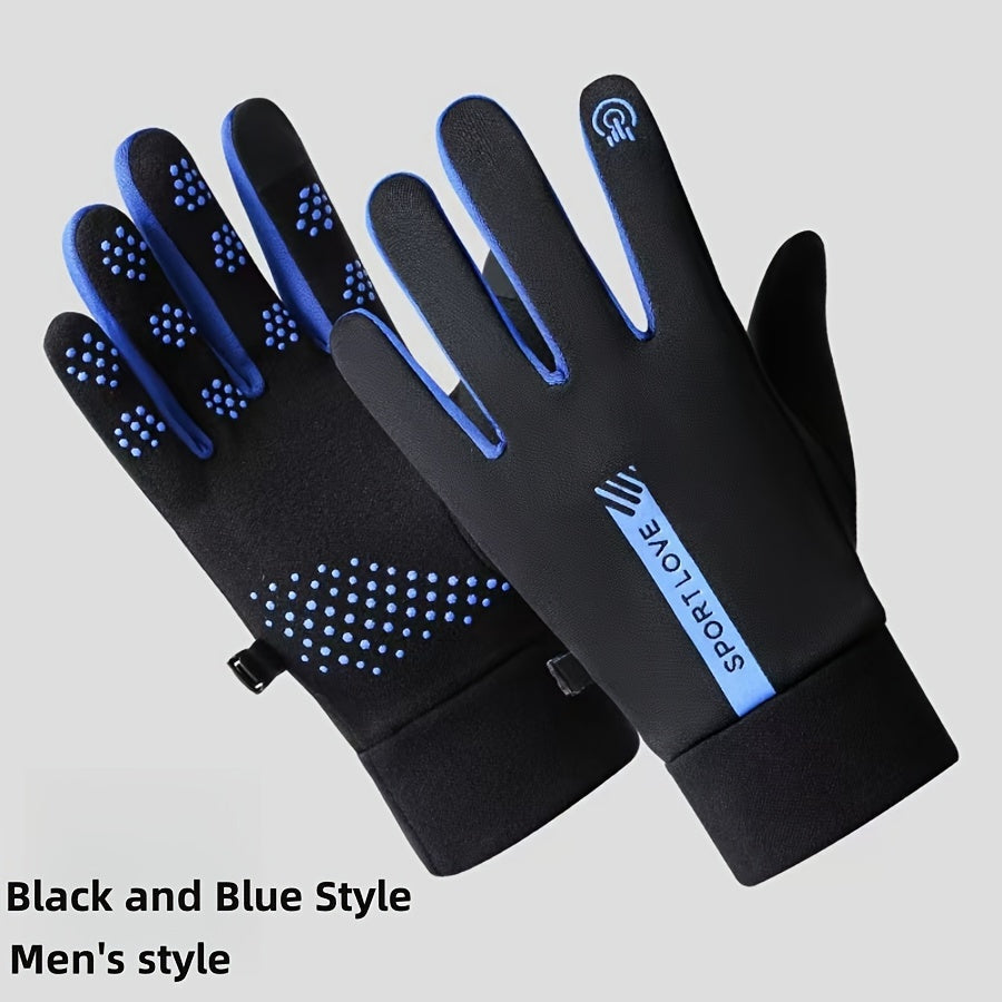 Winter Gloves Men Touchscreen Windproof Warm Cycling Sports