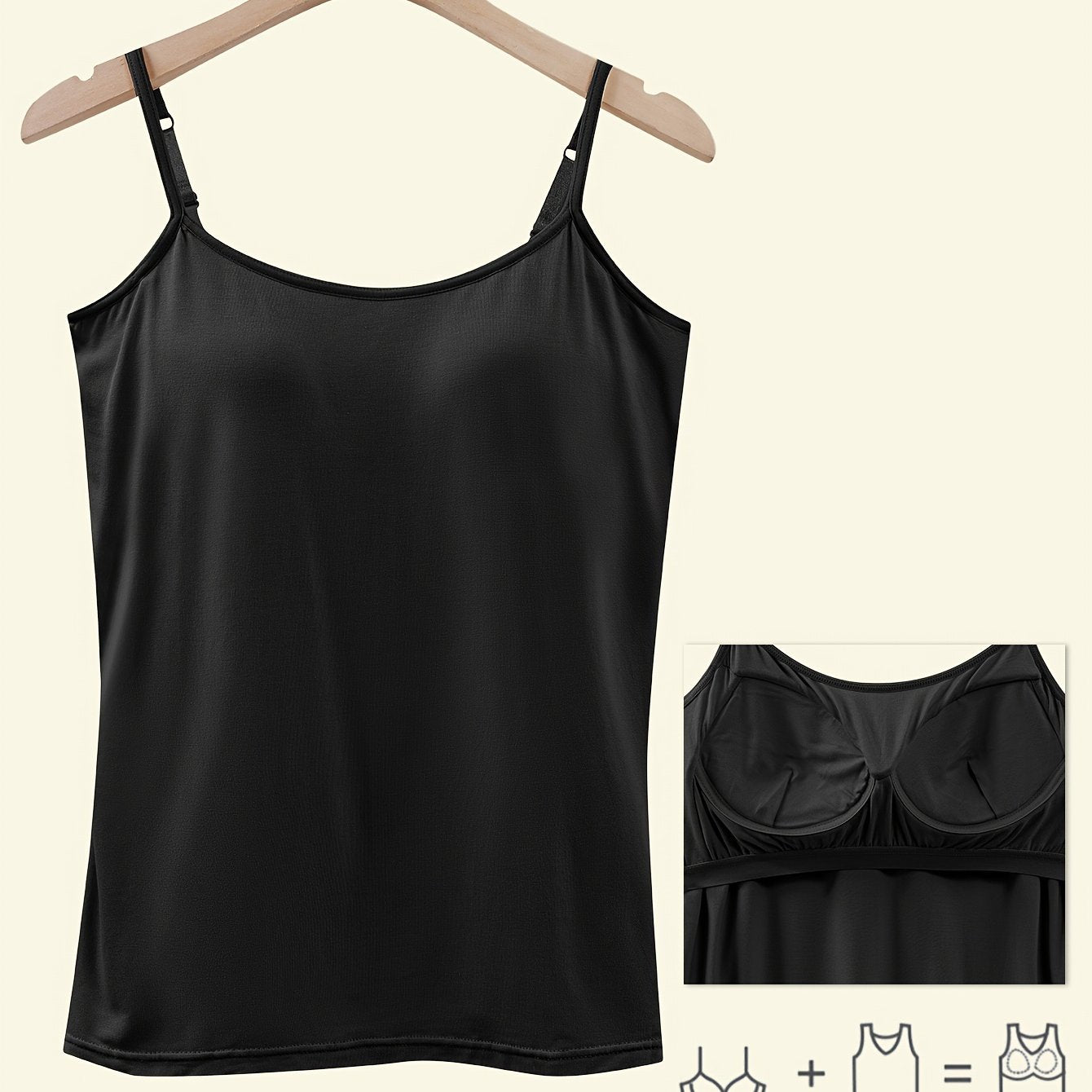 Women's Suspender Vests Cotton Adjustable Sleeveless Top for Women