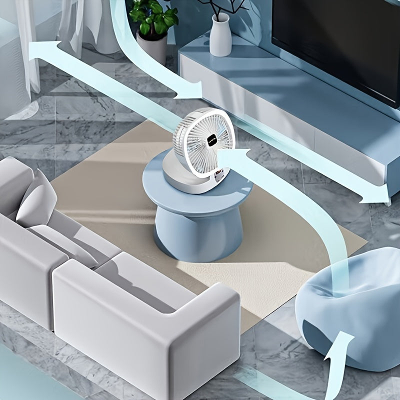 USB Desk Fan Portable Compact Fan for Travel and Office Use