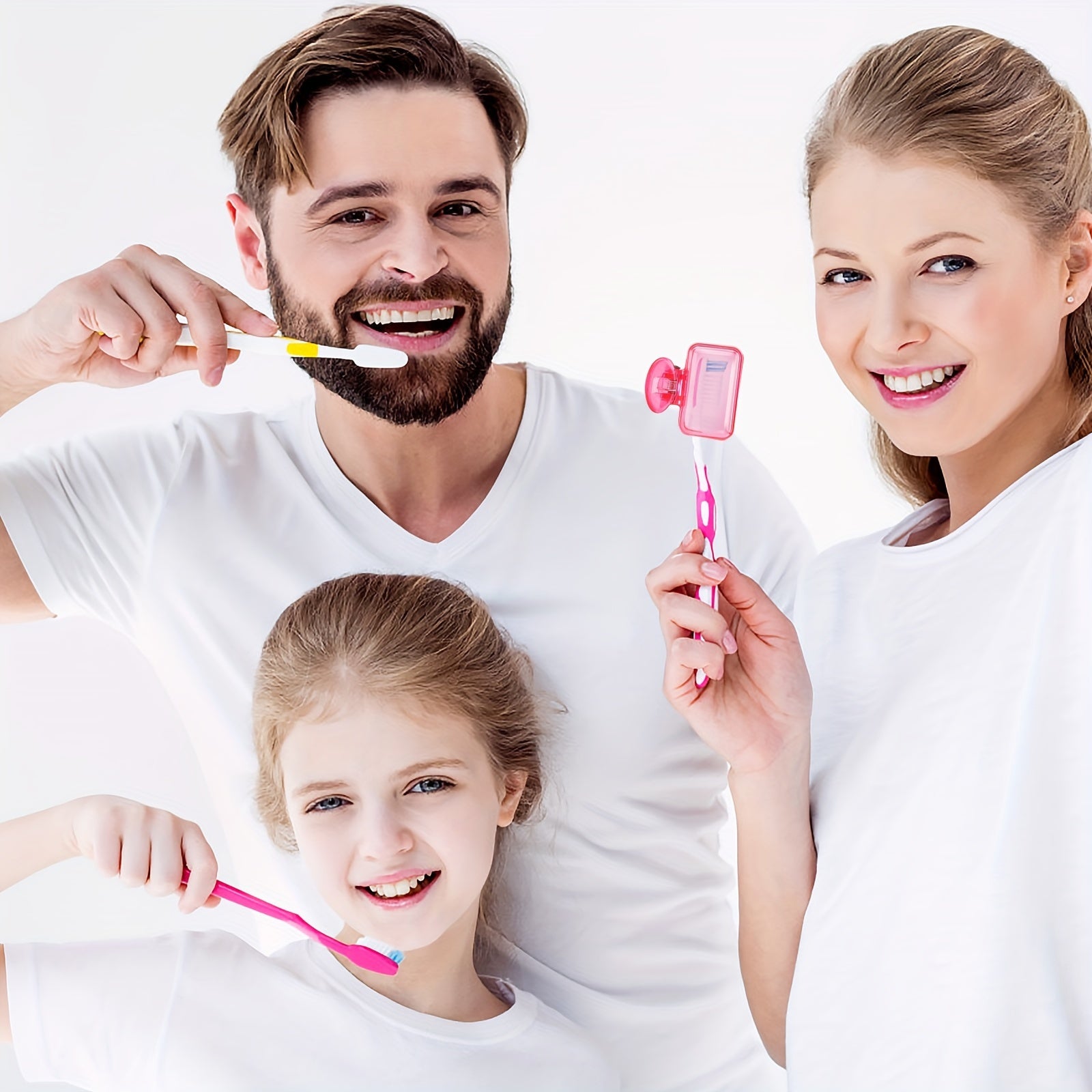 4 Pack Portable Toothbrush Head Cover Case Storage Box Toothbrush Protector Blue