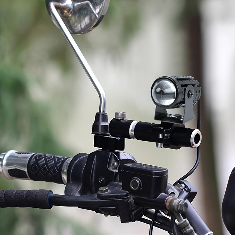 2PCS Motorcycle LED Spotlights, Bright White, 12V Work Lights for Safety