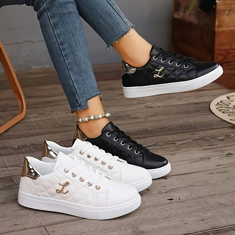 Women's White Casual Sports Shoes for Spring and Summer Travel