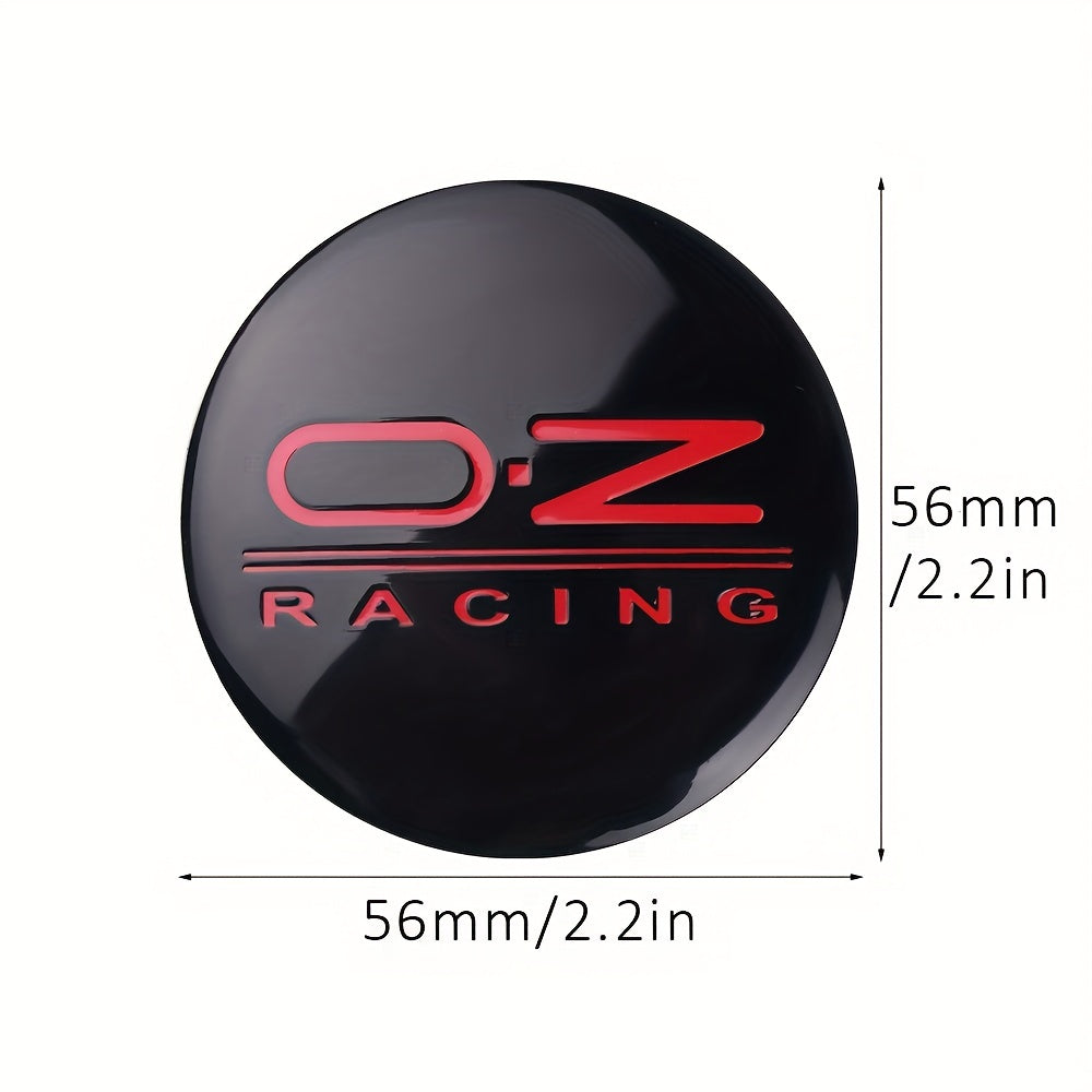 4Pcs Car Wheel Center Hub Caps 56mm 2.2in Alloy Fit Oz Racing Emblems