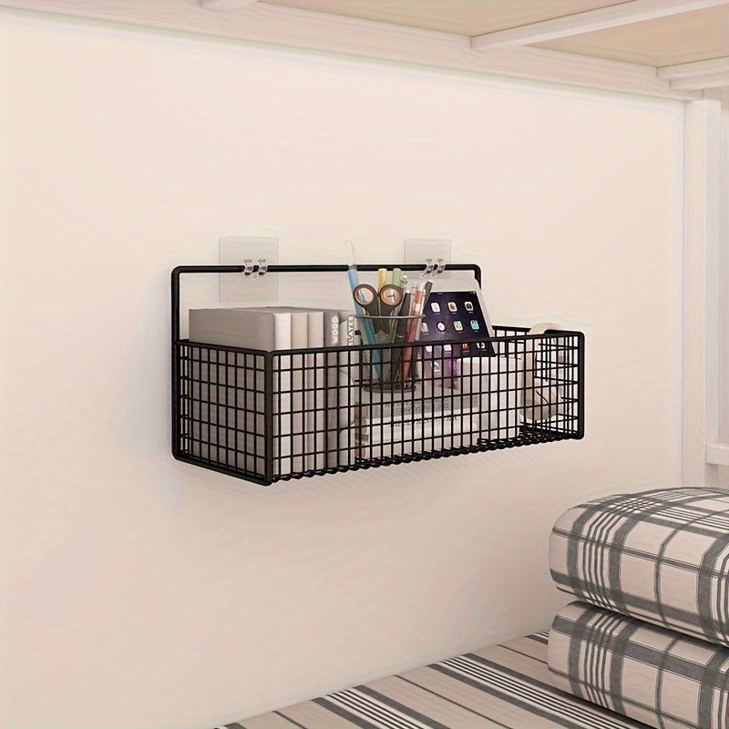 Metal Wire Basket for Kitchen Storage 31cm x 12cm x 8cm Black