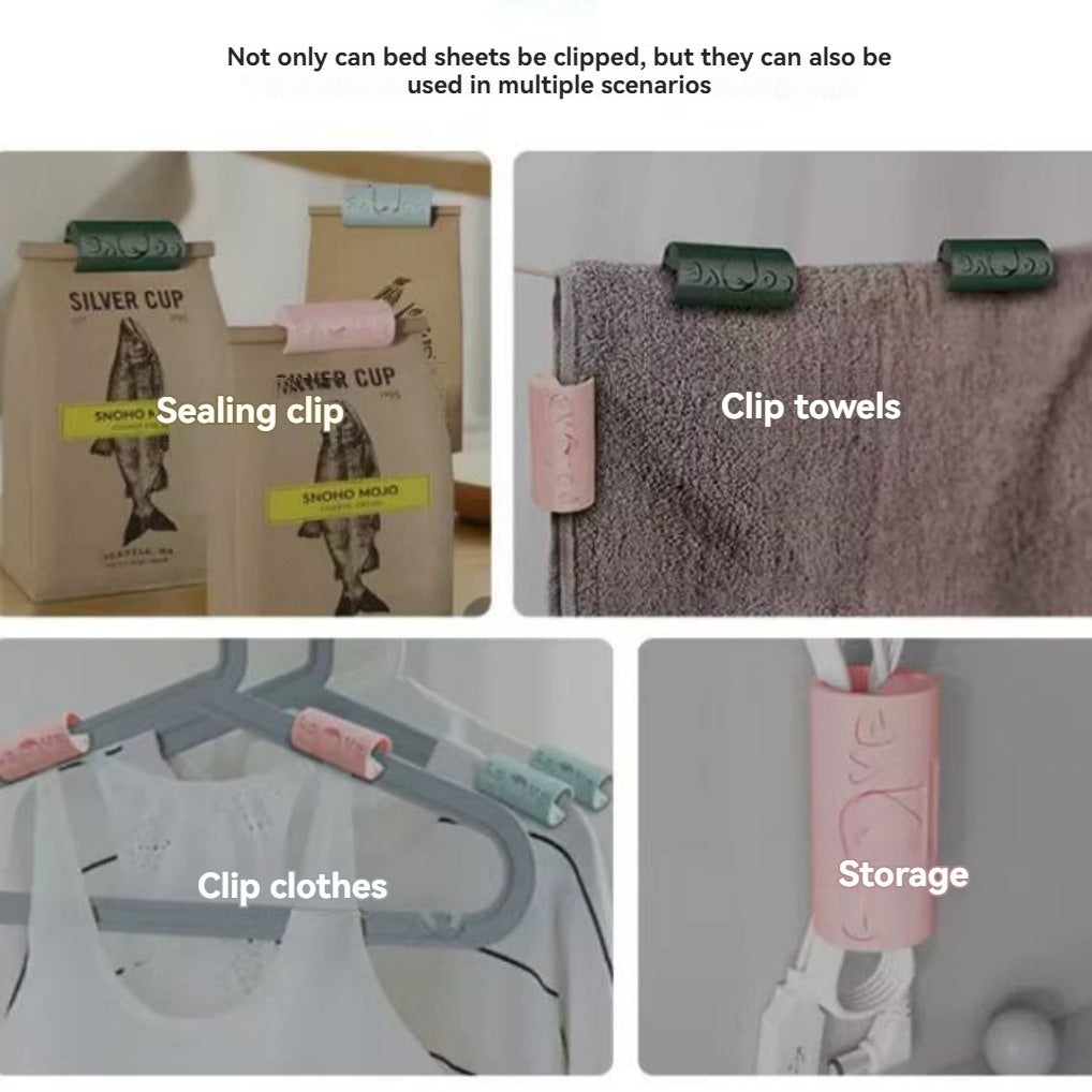 Bedding Accessories Set with Mattress Covers Duvet Holders and Bed Sheet Holders Mixed Colors