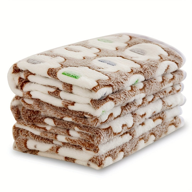 Pet Dog Blanket Polyester Fiber Stain Resistant Machine Wash Small Medium Large Dogs Elephant Design