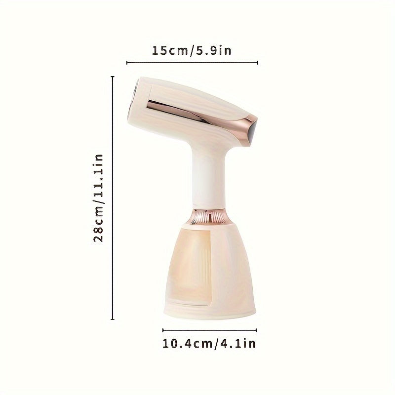 EU portativ qo'l sidirgichi, 1500W, 3 daraja sozlash, 220-240V ulagichi, tekis va osma sidirgich, burishdan saqlovchi, 280ml suv tanki.