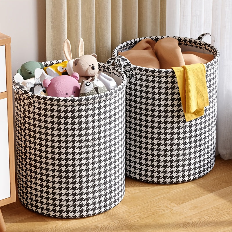 Foldable Non Woven Storage Basket for Laundry Bathroom Toy Organization