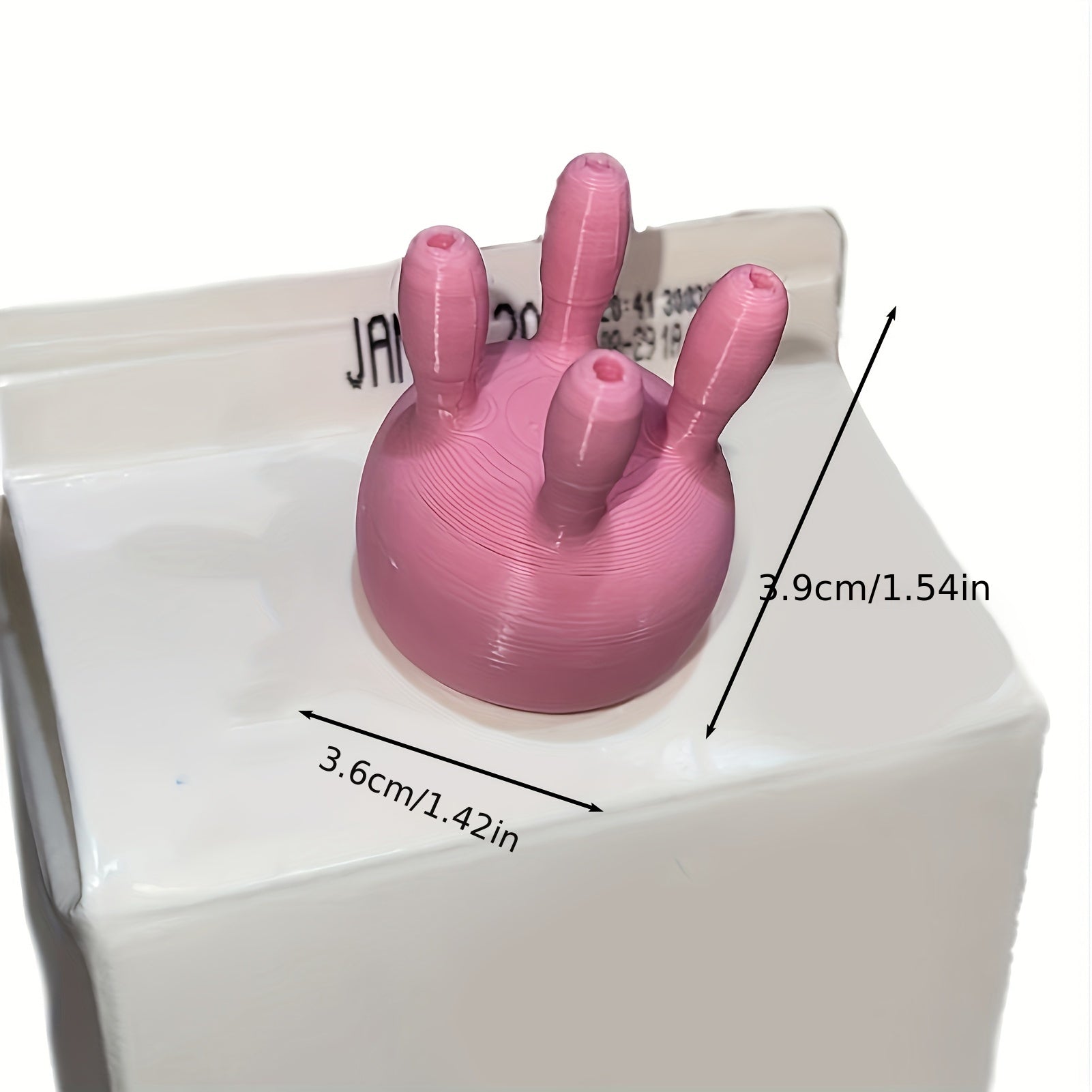 "Красивая веселая крышка для бутылки молока с дизайном вымени коровы, изготовленная из ABS-материала, идеально подходит для добавления веселья при наливании молока, поставляется в коробке для удобного хранения, необходимый аксессуар для бутылки молока"