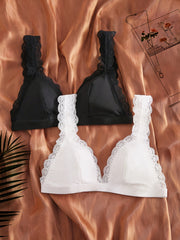 Backless Wire-Free Push-Up Bras Solid Color Comfortable Soft for Women