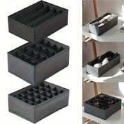 Foldable Multi-grid Drawer Organizer for Bras Socks Clothes Space-saving Storage