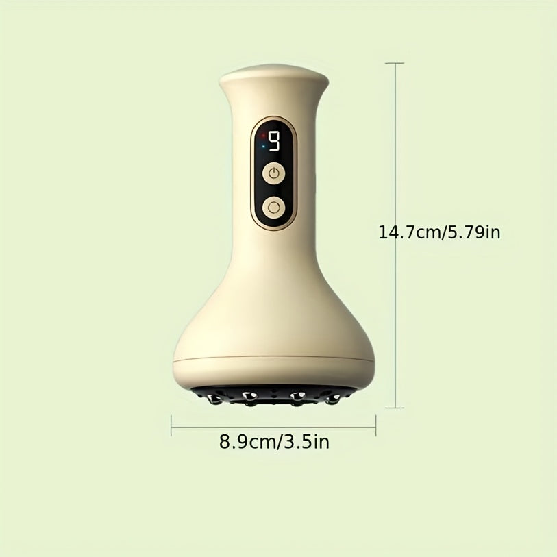 Belly Massager with Hot Compress USB Rechargeable Adjustable Intensity Ergonomic Design