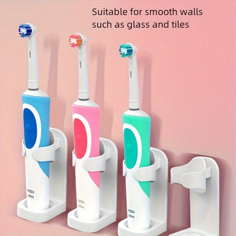 Wall-Mounted Electric Toothbrush Holder for Bathroom Organization