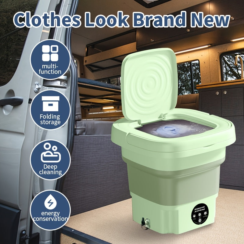 Portable Washing Machine for RV Foldable Compact 110V-240V Indoor Outdoor