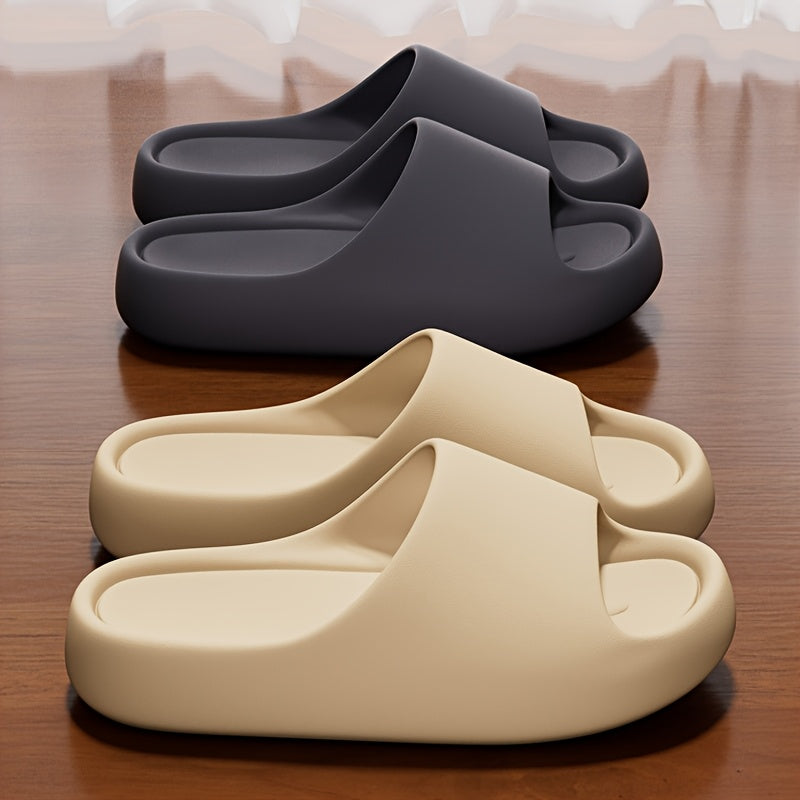 Women's Soft-Sole Quick-Dry Home Slippers Casual Solid Color Outdoor Thick-Soled