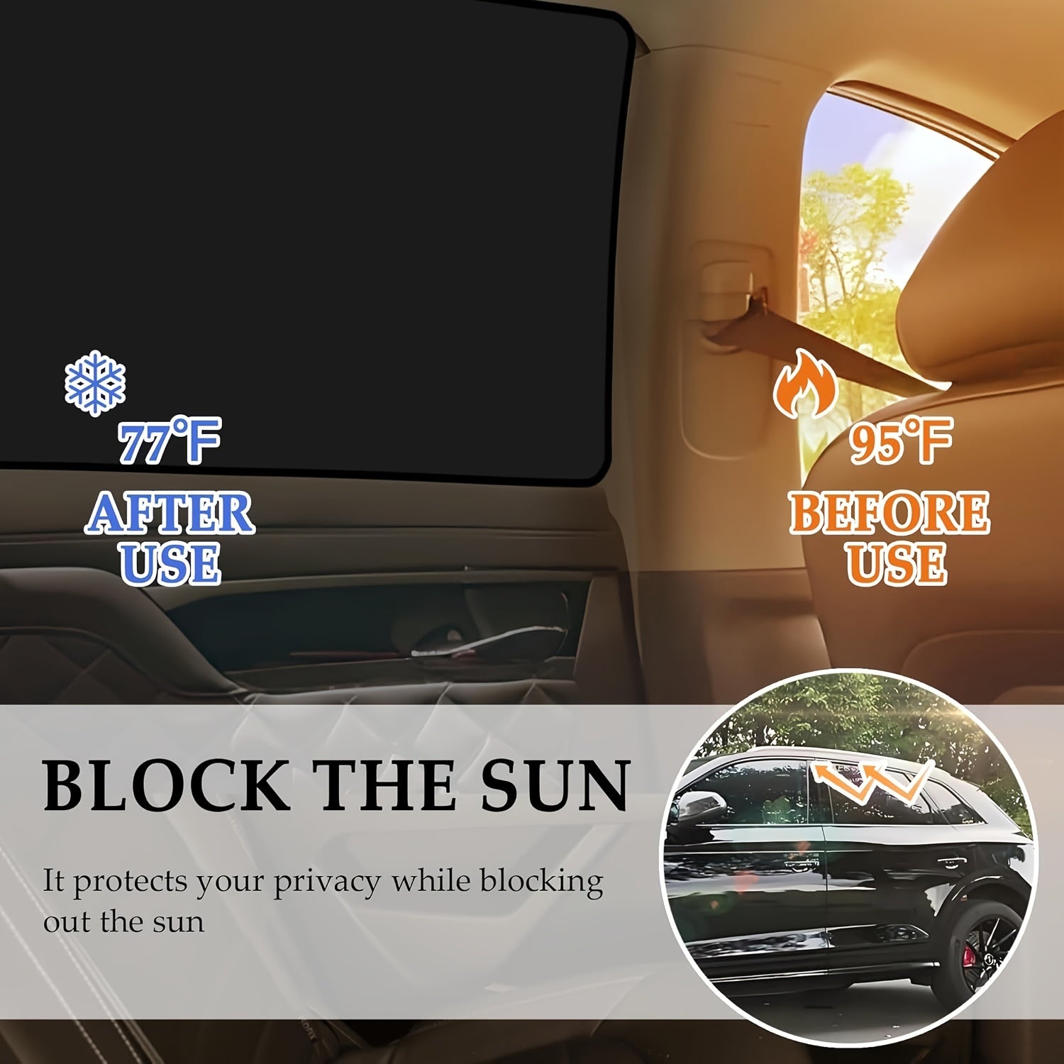 Universal avtomobil quyosh nurlari old va orqa oynalar uchun pardalar magnit himoya