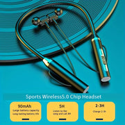 Wireless In-Ear Sports Neck Headphones with Rechargeable Battery and Type-C Charging