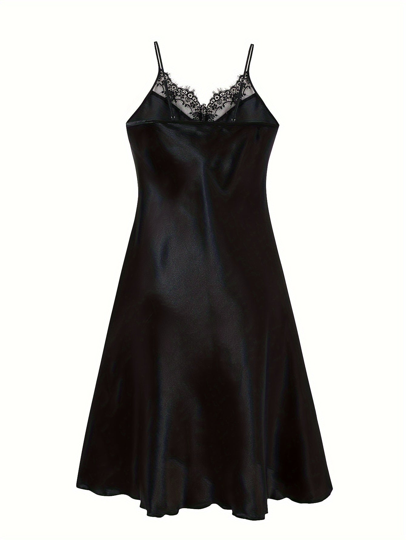 Women's Floral Lace Cami Dress Satin Slip Lingerie