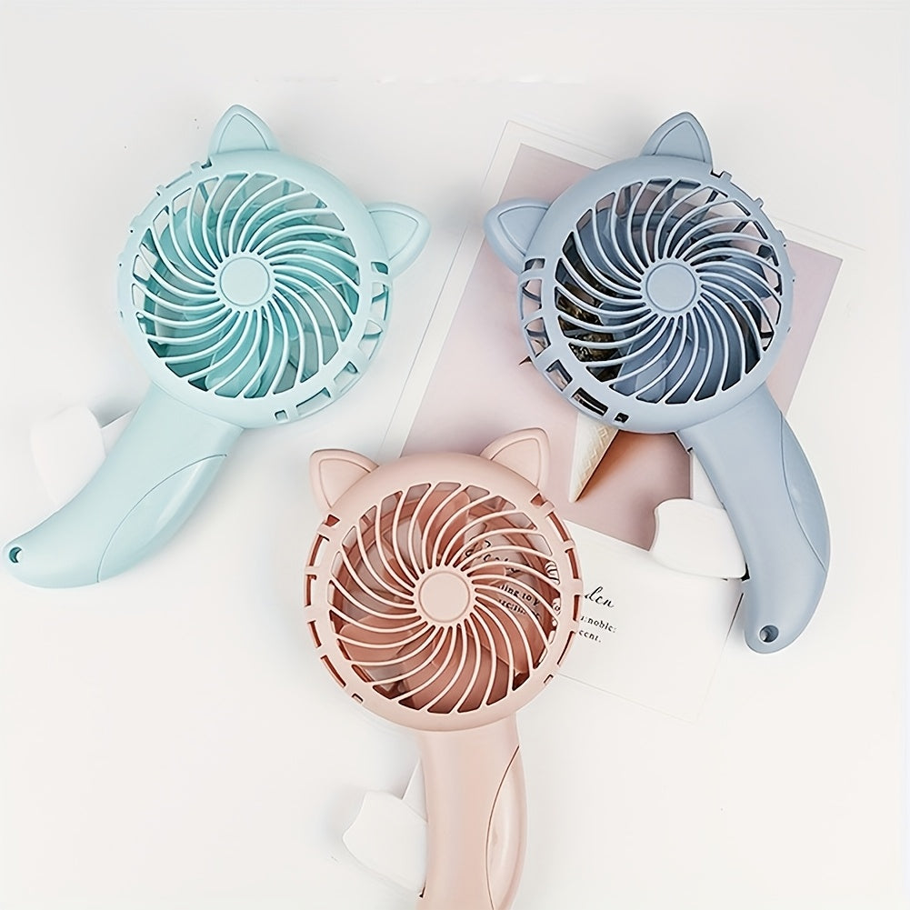 Cartoon Cat Qo‘l bilan ishlatiladigan shamolchim - Katta o‘lcham, yoqimli PVC dizayni, batareyaga ehtiyoj yo‘q