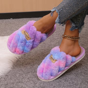 Unisex Winter Fuzzy Indoor Outdoor Slippers Thickened Non-Slip Comfort