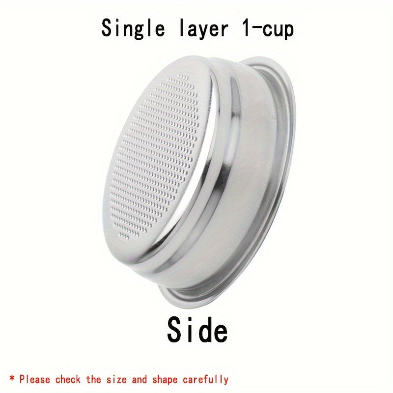 Universal Stainless Steel Single-Layer Espresso Filter Basket 51mm Coffee Portafilter