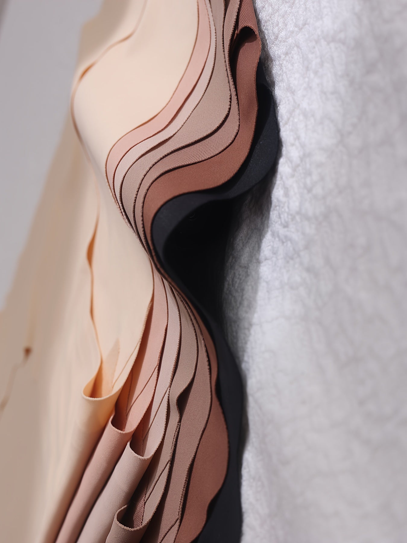 7 dona Ayollar uchun Yengil Rangi Ichki Kiym, To'lqinli Qirralar bilan, Qulay, Havo O'tkazuvchi, O'rta Bel, Bir Rangli