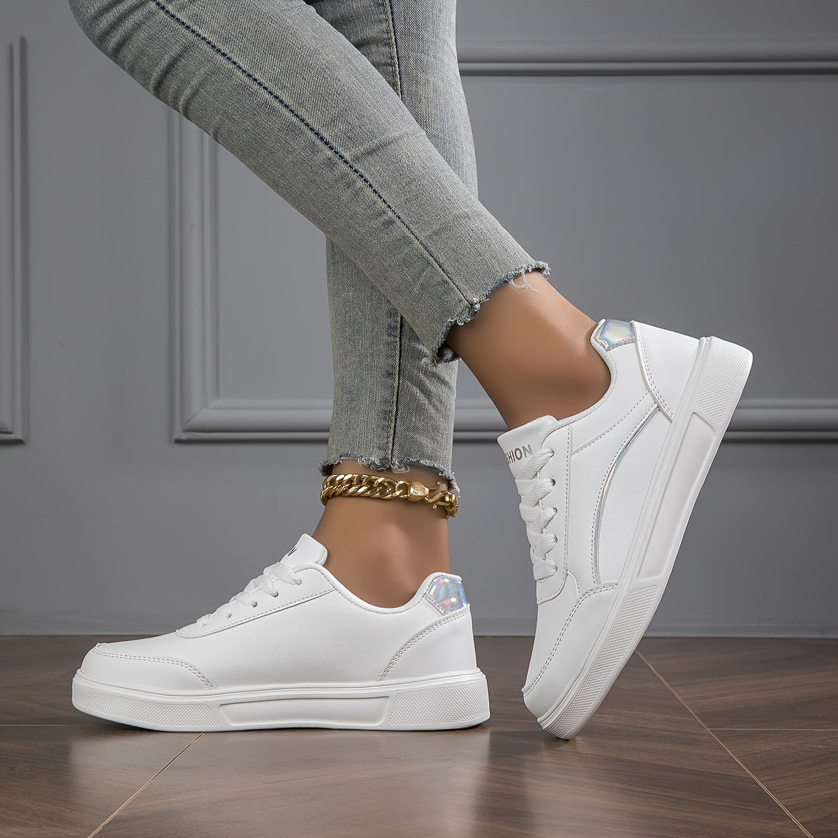 Women's Casual Sneakers Lightweight Soft Cushioned Solid Color All Seasons