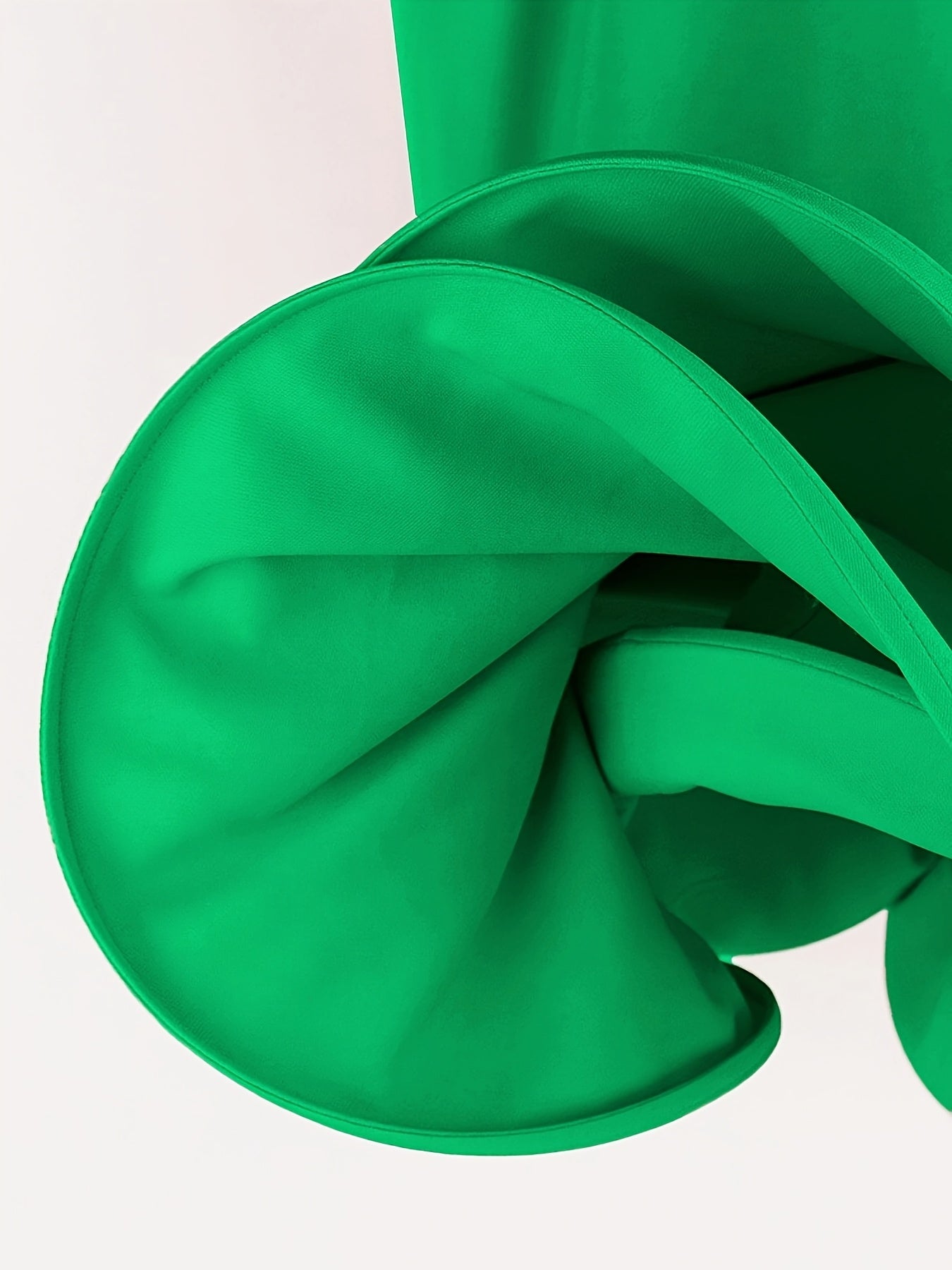 Women's Pink One-Shoulder Mermaid Evening Dress Ruffle Hem Polyester