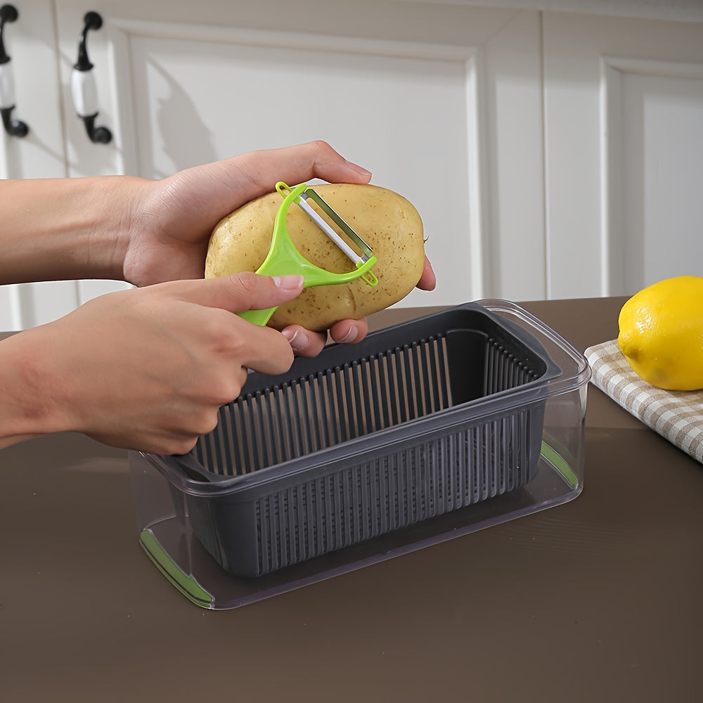 Набор овощерезок из 26 предметов с сменными лезвиями, ручной слайсер-терка, кухонный гаджет