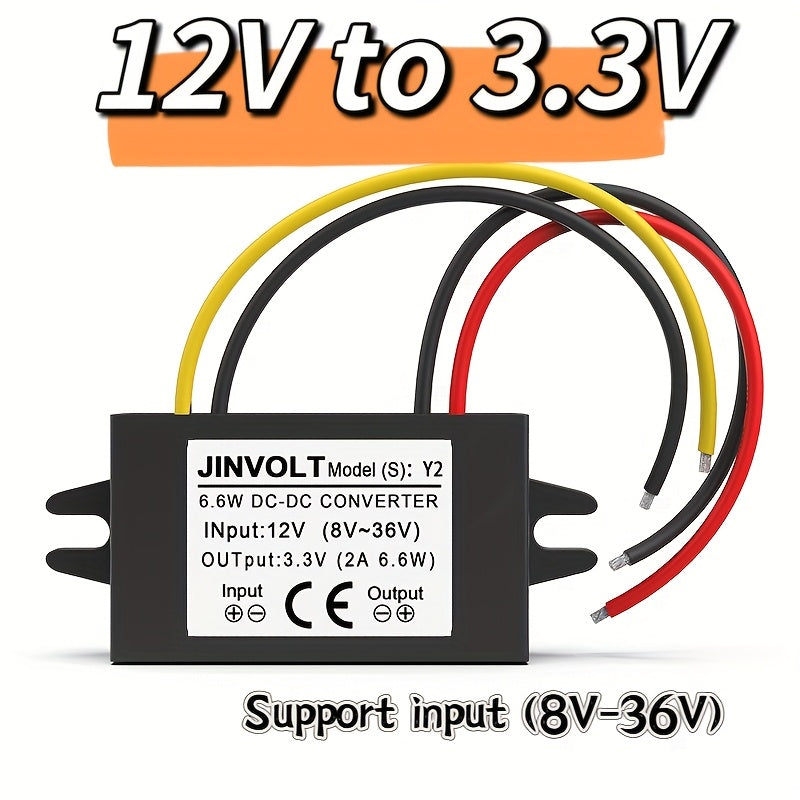 DC-DC Buck Converter 8V-36V dan 3.3V 3A qisqa tutashuvdan himoya qilish sanoat quvvat manbai