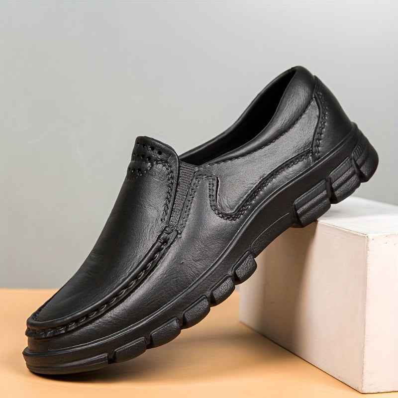 Men's EVA Slip-On Work Shoes Non-Slip Oil-Resistant Low Top Round Toe for Healthcare Food Service