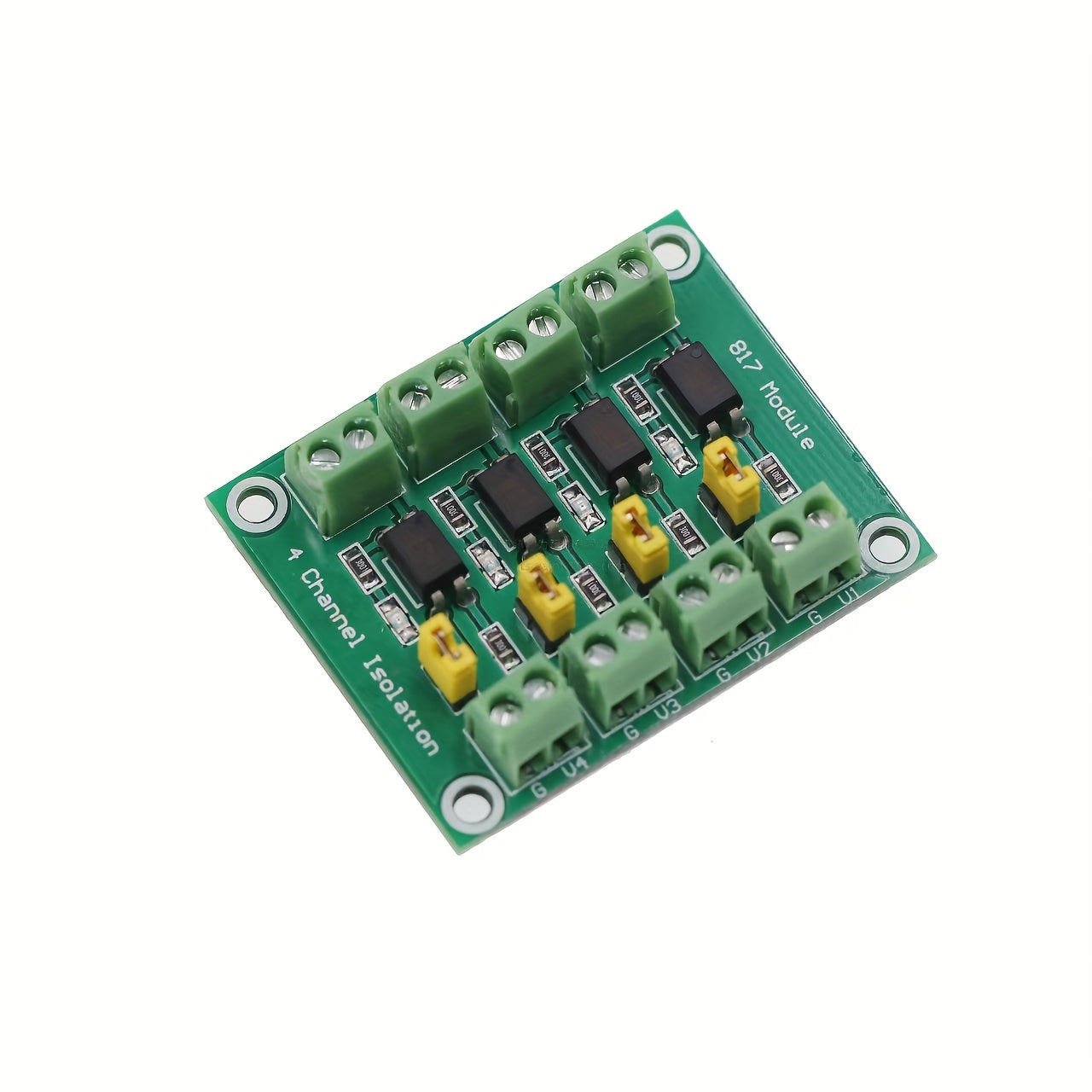 4-Way Optocoupler Voltage Isolation Board 3.6-24V High Power MOSFET Driver Pulse Signal Up to 4KHz
