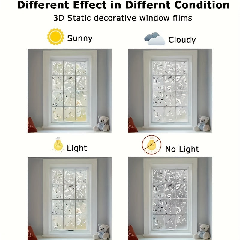 Glass Film Roll 59.94cm x 199.9cm for Glass Decoration and PVC Adhesion