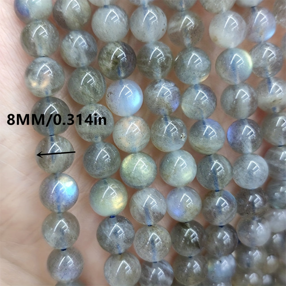 Labradorite Round Loose Beads 15 Inch for DIY Jewelry Making Bracelets Necklaces